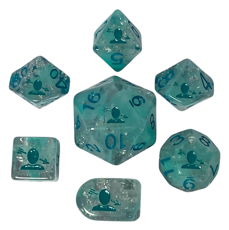 Custom dice set made for Arrowhead Game Studios